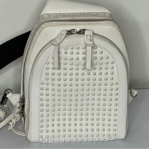 Christian Louboutin Loubifunk White Leather Sling Bag